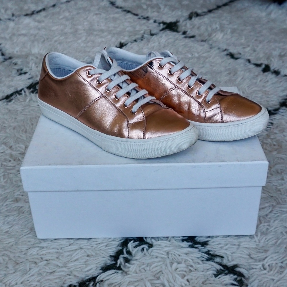 Marc Jacobs Empire Rose Gold Leather Sneakers Sz US 8/EU 38
